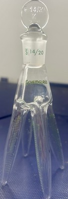 RARE Form Chemglass 4 Neck Flask+lid Lab Glass Science
