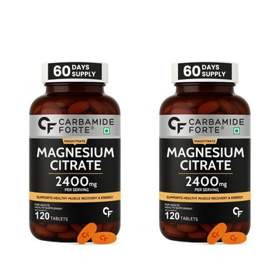 Magnesium Citrate Tablets Supports Muscle Recovery & Energy Levels (Pack of 2)
