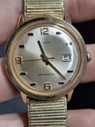 Timex Marlin 1972 Gold Tone Mens Vintage 1970s Mechanical Handwind Watch...