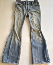 Vintage 70s Levis Orange Tab 684 Jeans Mens Patchwork Bell Bottom Flared