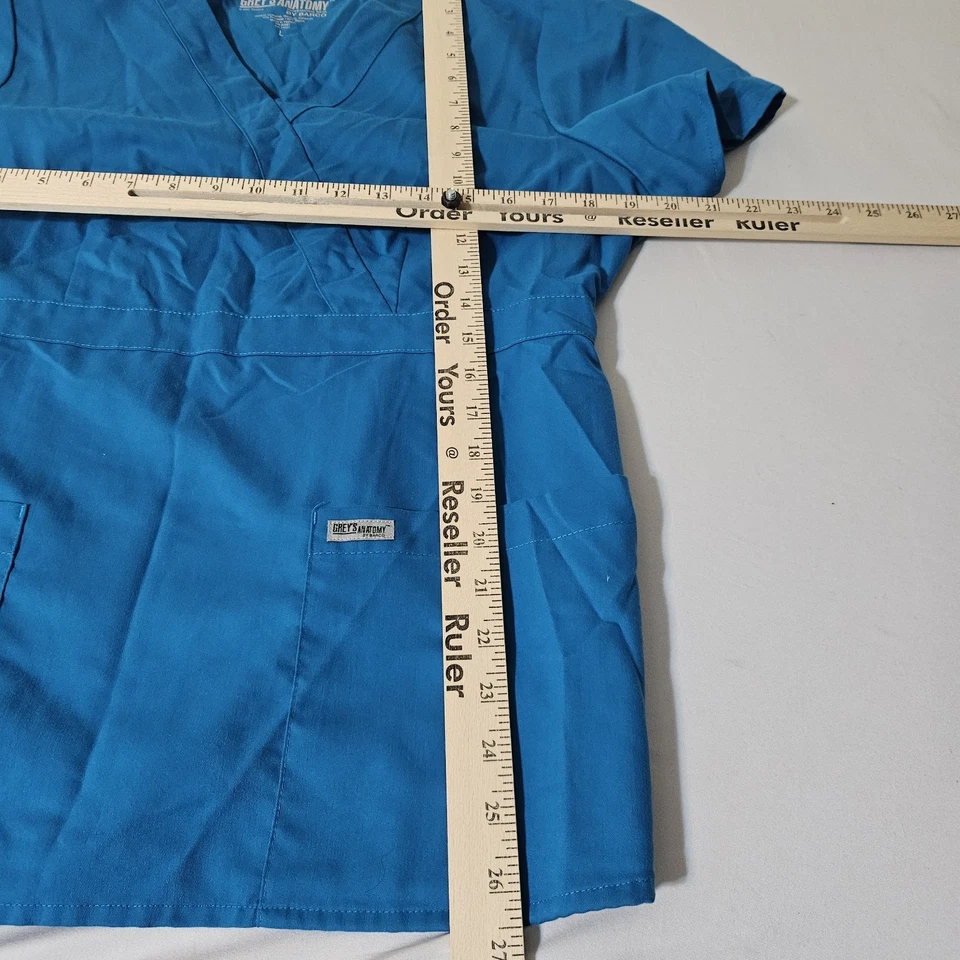 Grey's Anatomy by Barco Scrub Set Womens M Blue V Neck Top Pants Uniform - Image 4 of 4