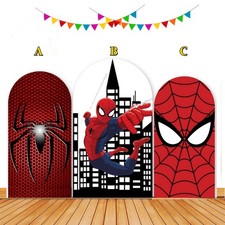 Spider-Man Theme Arch Backdrop Cover Boys Birthday Party Background Decorations