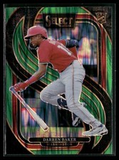 Darren Baker 2025 Panini Select Green Flash Prizm Washington Nationals #200