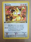 Meowth - 62/82 - 1st Edition WOTC TCG—Team Rocket Set Pokemon Card