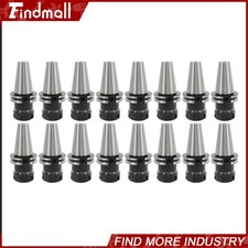 Findmall Precision CAT40-ER32 16pcs Collet Set 70mm Length CNC Lathe Tool Holder