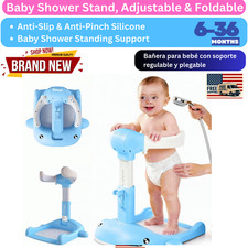Adjustable Foldable Baby Shower Stand   Anti-Slip  Anti-Pinch Support