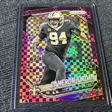 Cameron Jordan 2025 Prizm #199 Purple Checkerboard Prizm 07/49 NFL-Saints