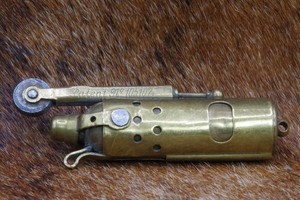King Gustave No. 3060 Petrol Lighter – Brass – Made in Austria early - 1900's