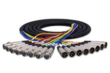 Hosa XLR-807 8-channel XLR Female to XLR Male Snake 7 Meter