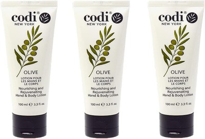 Codi Olive Lotion nourishing and rejuvenating HAND & BODY LOTION 3.3 oz - 3 TUBE