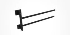 Ico Volkano Towel Rack V62455 Matt Black Finish Brass Made Towl Rack Brand New 