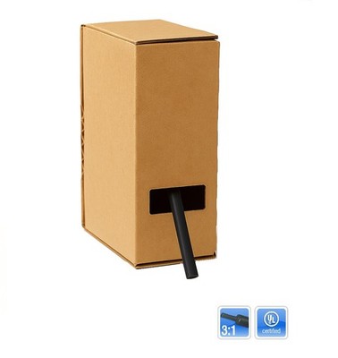 Minibox 10m Schrumpfschlauch 6mm (3:1) 125°C schwarz UL