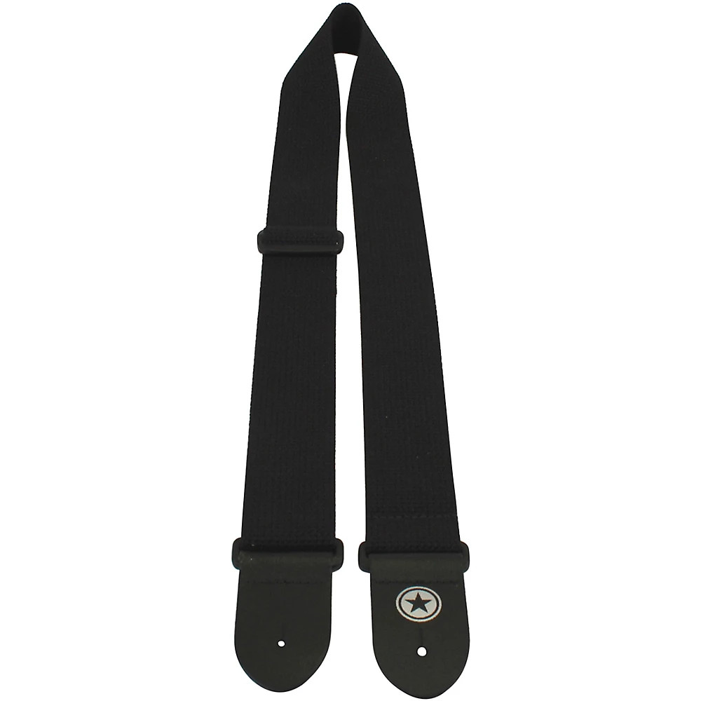 Road Runner Soft Cotton Webbing Guitar Strap Black 2 in 3390₽