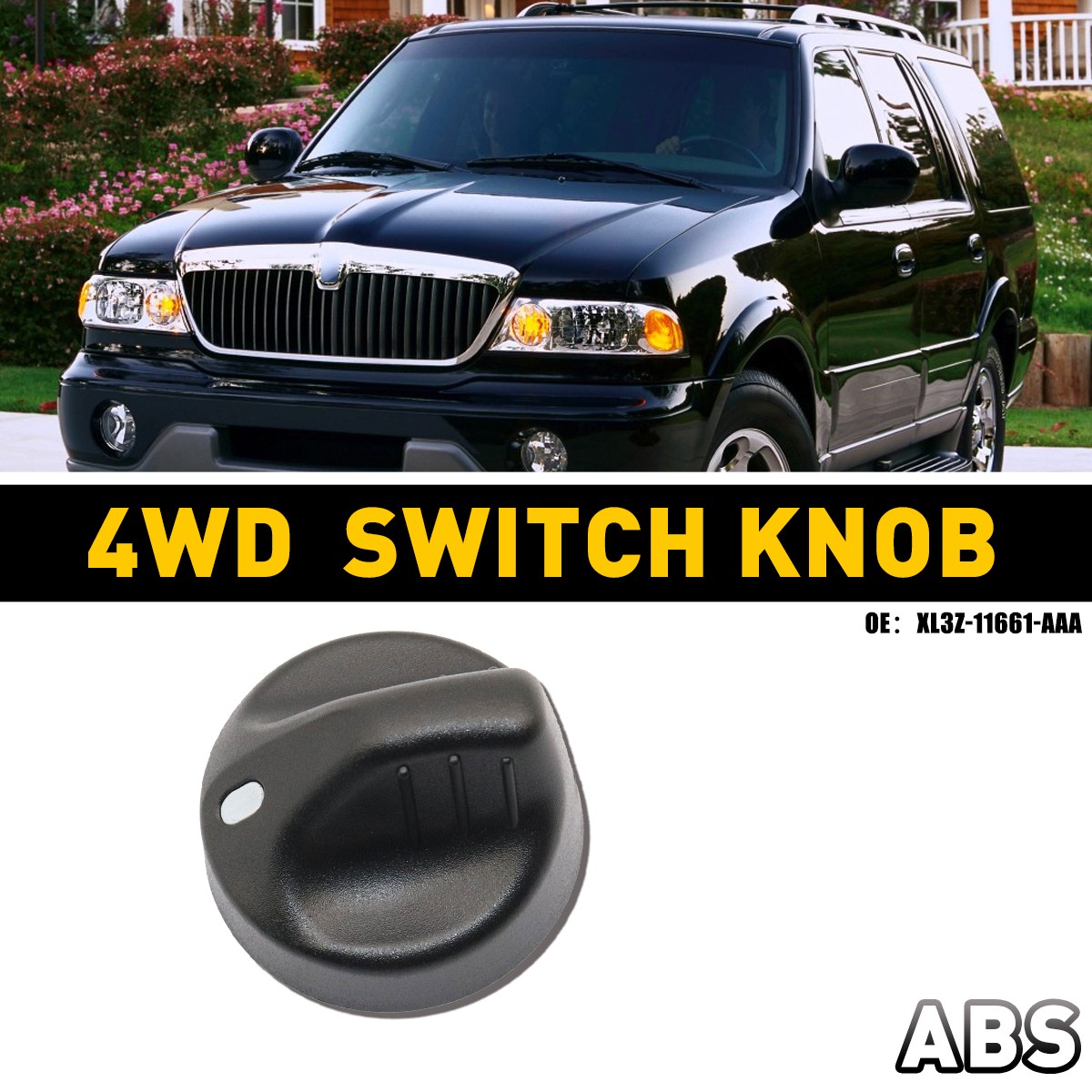 4WD 4X4 Switch Knob Dial Black For 1999-2004 Ford Expedition OE#XL3Z-11661-AAA