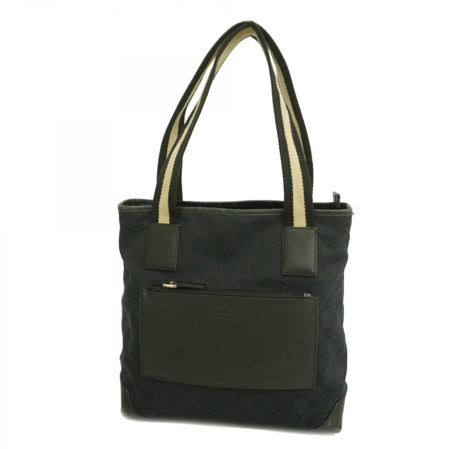 GUCCI GG Canvas Tote Bag in Black 019 0402-image