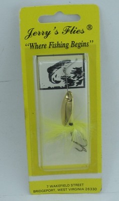 Jerrys Flies 309 1/16 Oz Magnum Four Spinner White/Chartreuse