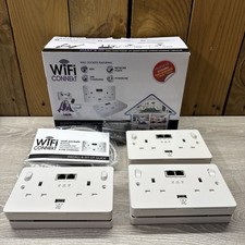 WiFi CONNEKT wall sockets featuring Powerline Technology  WiFi extend mode +usb