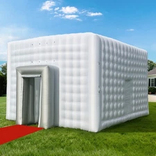 Wellcomer 20Ft Inflatable Outdoor Party Tent with Air Blower for Events - White