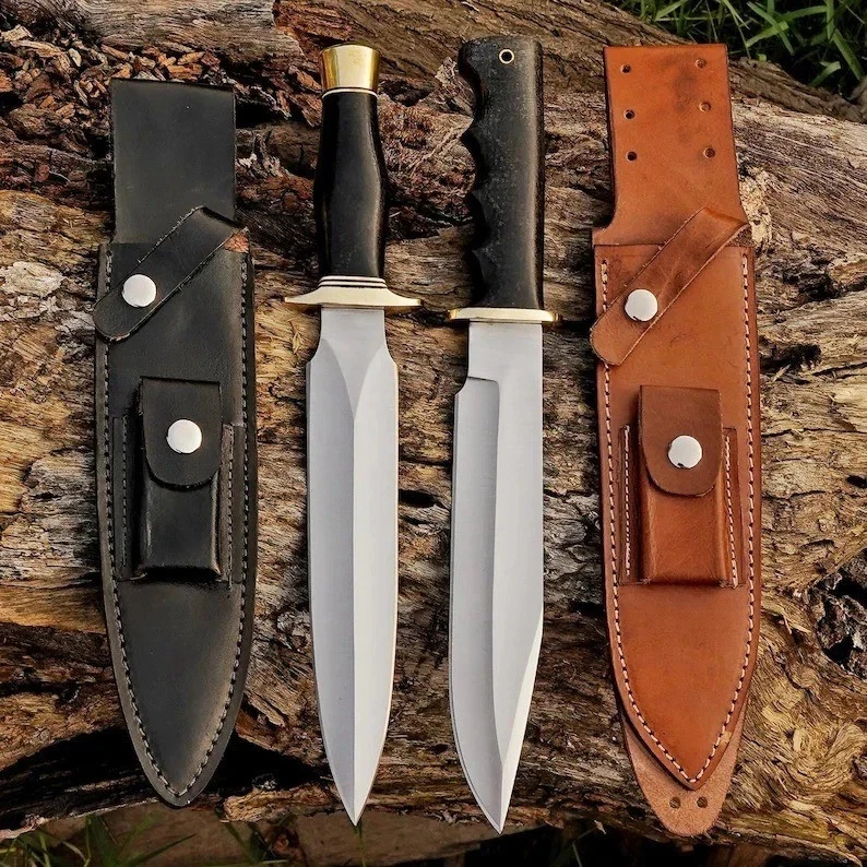 Custom Handmade D2 Tool Steel Blade Hunting Dagger & Bowie Knife|Camping Knife