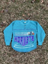 Vintage NBA Charolette Hornets Kids Shirt Size 6 Retro Basketball 90s