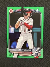 2025 Bowman Draft #BD-124 Conor Essenburg Green Border /99 Atlanta Braves