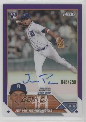 2023 Topps Chrome Rookie Purple Refractor 48/250 Jermaine Palacios Auto RC 6k2