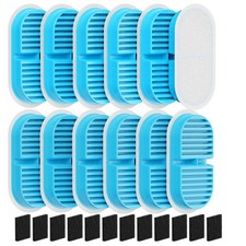 TOONIOOS Cat Filter Set: 24 Filters (Includes 12 Carbon + 12 Sponges) for TOO...