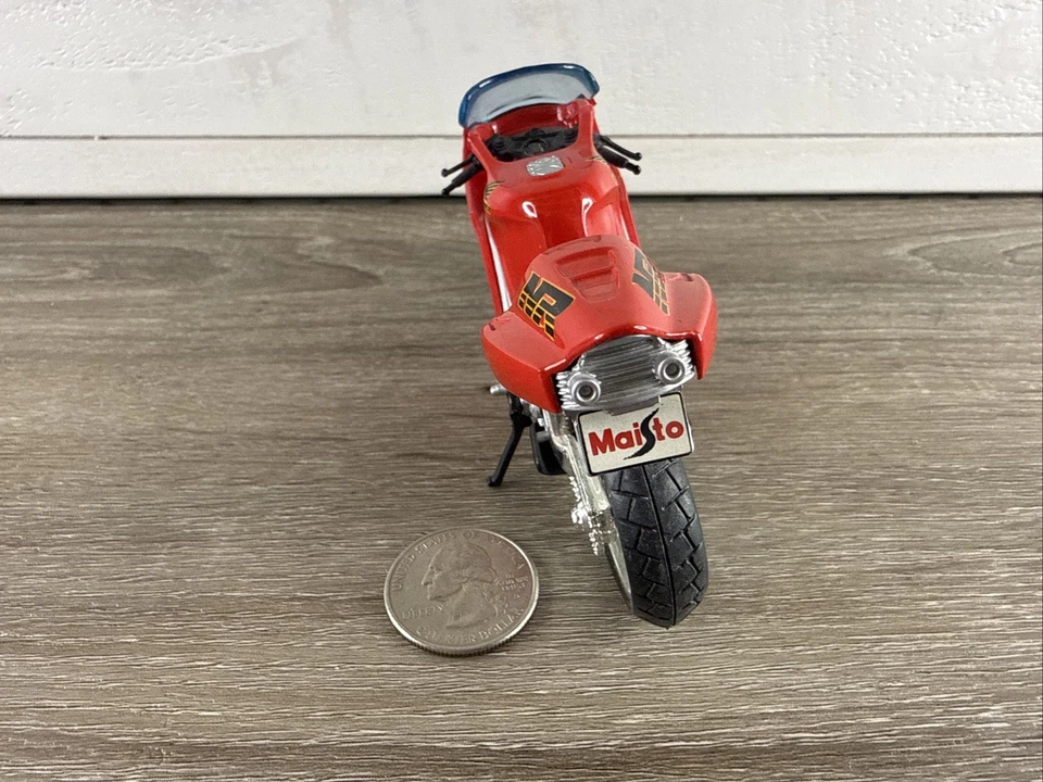 Maisto 1996 Rojo y Negro Honda NR Diecast Moto 1/18 Envío Rápido Foto 4 de 4