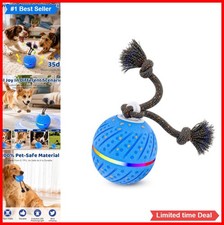 Interactive Dog Ball 80mm E-TPU ABS RGB Light Motion Activated 2 Speed Rolling