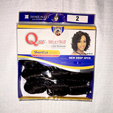 MILKY WAY Que Human Hair Mastermix Weft New Deep Curly 3 Pcs Color 2