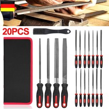 PROFI FEILEN SET 20-TEILIG WERKSTATTFEILEN SATZ RASPEL FEILE f&uuml;r METALL + HOLZ