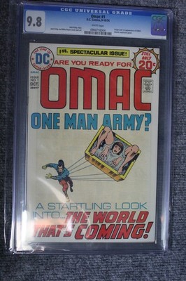 OMAC #1 CGC 9.8 (1974) Jack Kirby Story Atomic Explosion Panel DC Comics SL2