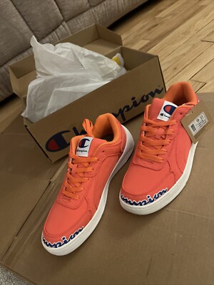 Champion Super C Court Low Casual Shoes Papaya CM100178M Mens Sz 10