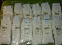Children's Place Socks 12 Pairs Kids White Size L Children's Place Socks 12 Pairs Kids White Size L