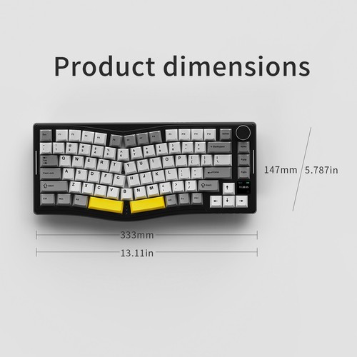 AJAZZ AKS075 Wireless Gaming Mechanische Tastatur RGB DIY - Bild 4 von 10