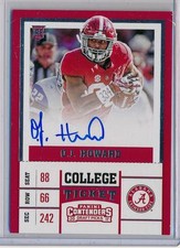 O.J. HOWARD -  2017 Contenders College SP Ticket AUTO - Buccaneers RC