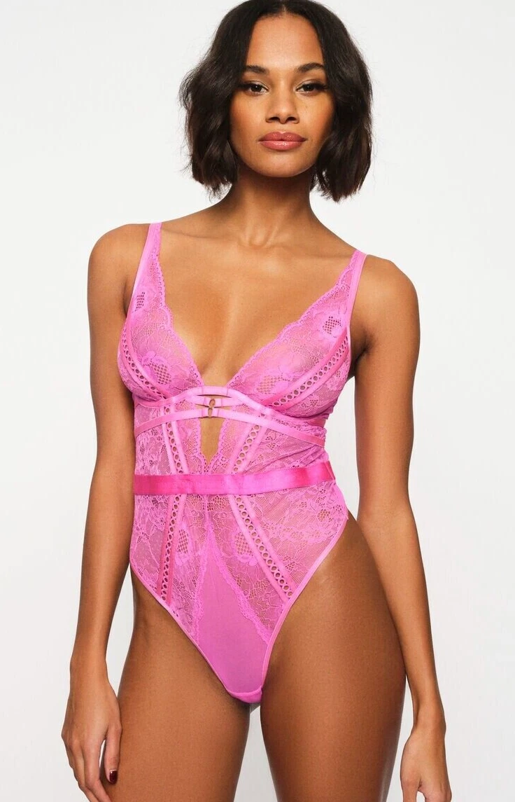 Ann Summers Size 6 D-DD First Impresion Body New with Tags RRP £45 Pink  Bodysuit