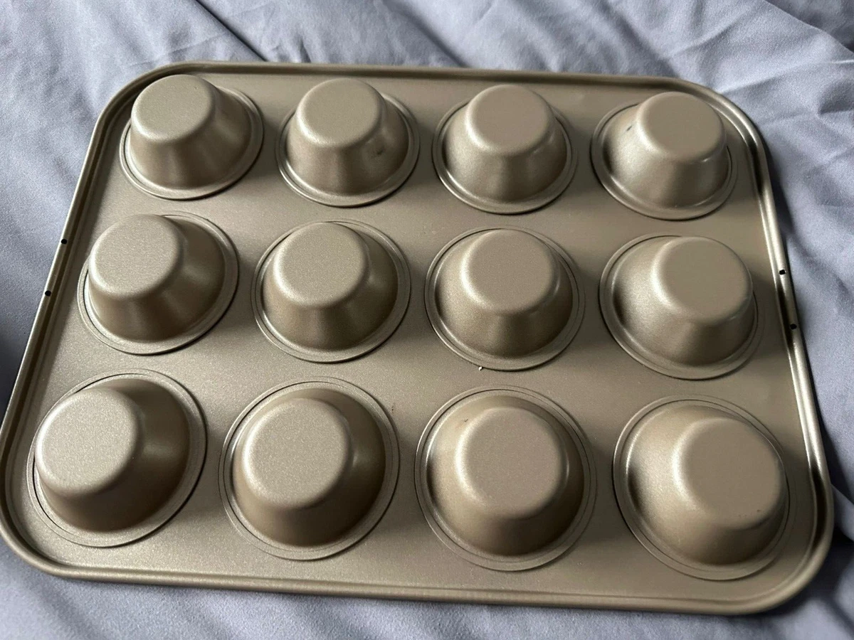 KitchenCraft Paul Hollywood 12 holed non stick cake mini muffin tin cup cake