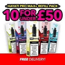 Hayati Pro Max+ Refill Pack 20mg | Pre-filled Refill | Nicotine 20mg | E-Cig