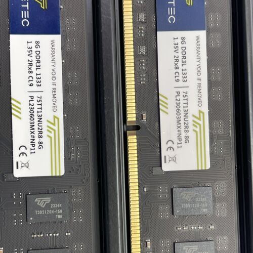 Timetec 16GB Kit DDR3-1333 (2x8GB) Desktop Memory RAM 75TT13NU2R8-8G - Picture 2 of 2