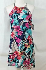 By  By Multicolor Floral Fit and Flare Dress size M B145 