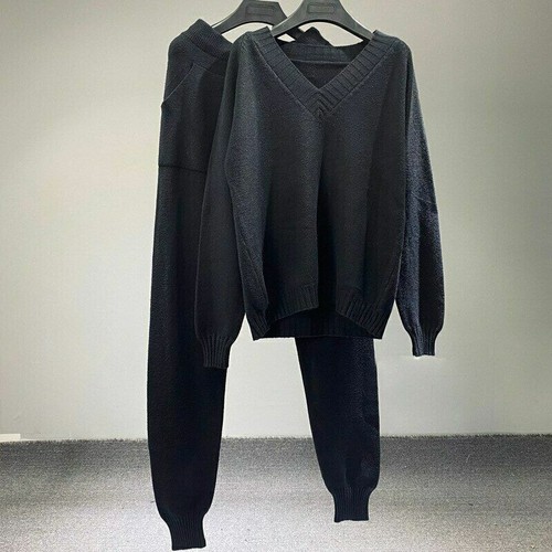 2021 Neu Mode Damen Warmer Pullover Pulli + Damen Hose Oberteil - Bild 7 von 16
