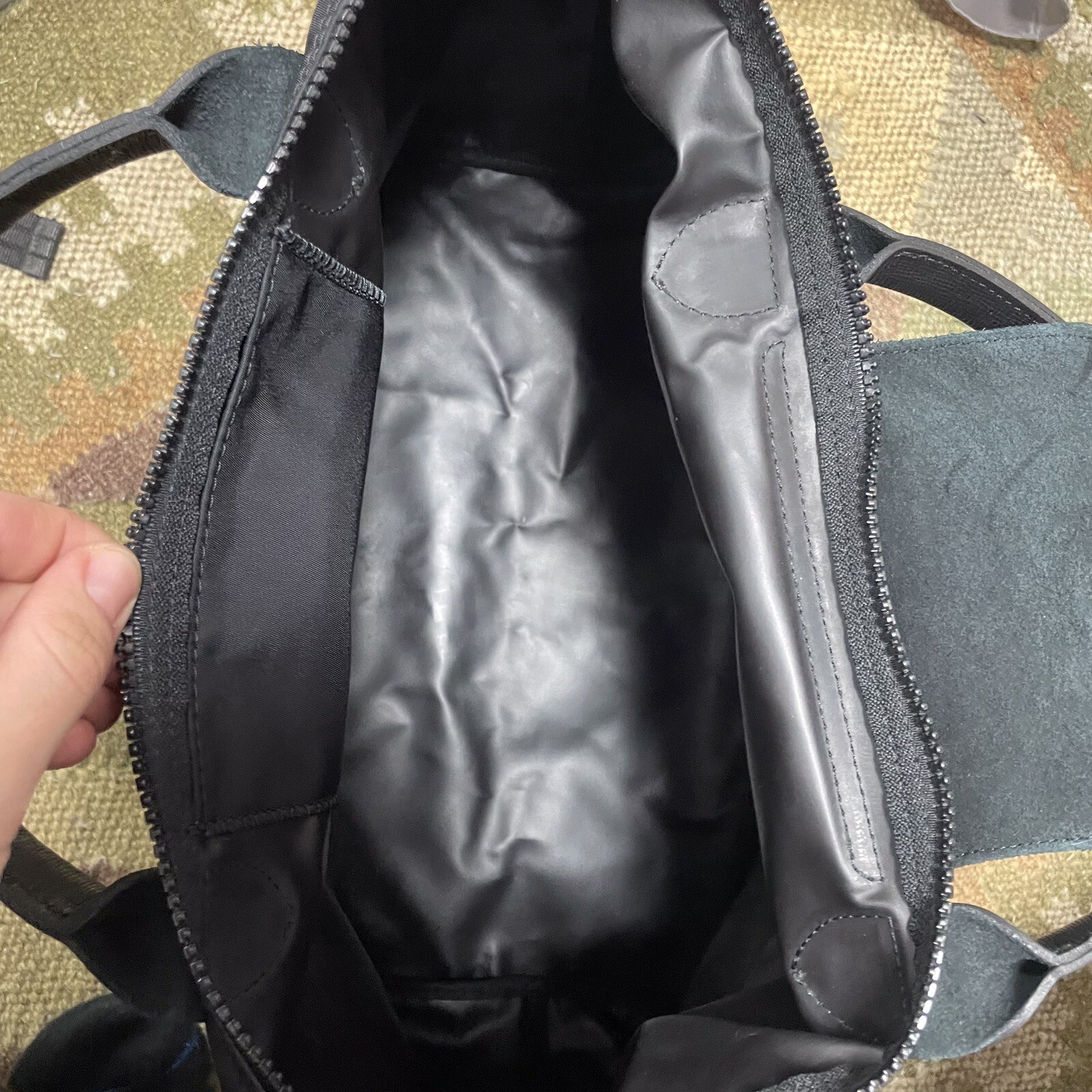 Longchamp Le Pliage Large Nylon Tote Shoulder Bag Black Crossbody