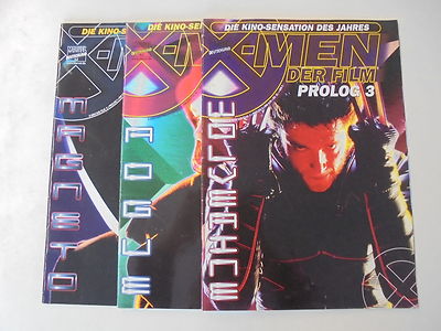 3x X-Men Der Film Prolog Nr.1-3 Marvel Comic Zustand 2