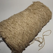 8oz. Cone, Unbranded, Med. with Shiny Gold Slubs, Cotton Blend, Chenille Yarn