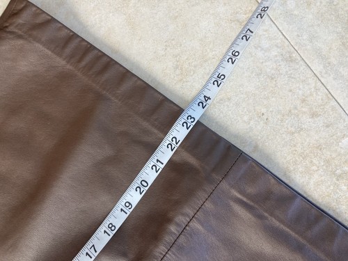 Vintage Y2K Lot Of 2 Lined Leather Midi Skirts in Black & Brown Size M (6-8) EUC - Picture 8 of 11
