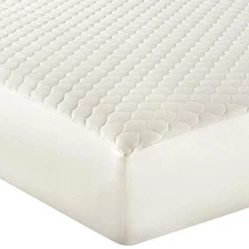 100% Organic Cotton Quilted Mattress Pad Fitted Deep Pocket Matress Cover 300TC