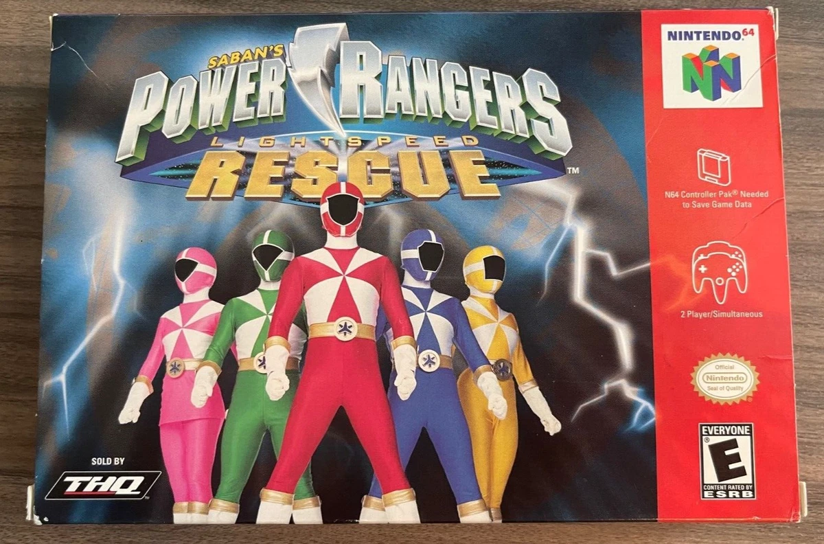Power rangers lightspeed rescue on sale nintendo 64