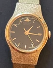 Vintage Seiko Women's Watch V401-0250 Quartz Parts/Repair Black Dial Japan