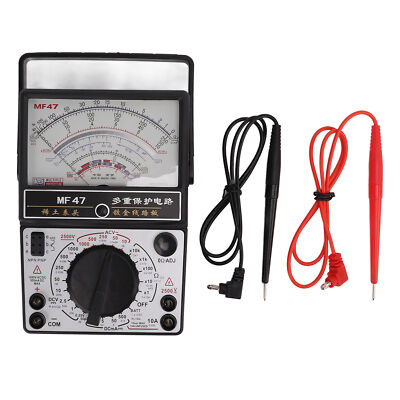 Analog Voltmeter High Accuracy Pointer Type Multimeter With Test Lead